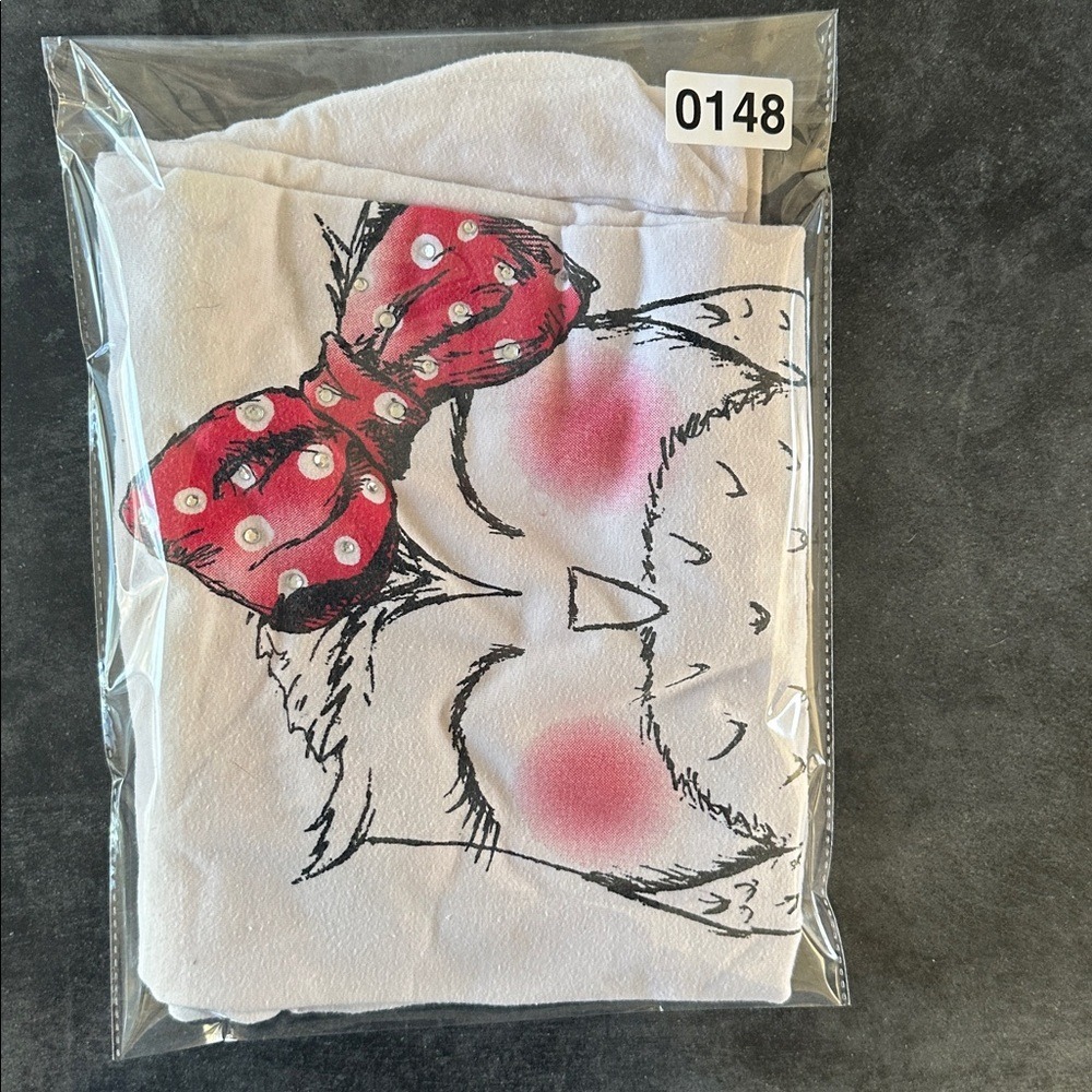 AS-IS Owl Graphic Scoop Neck Tee Large - Picture 10 of 11